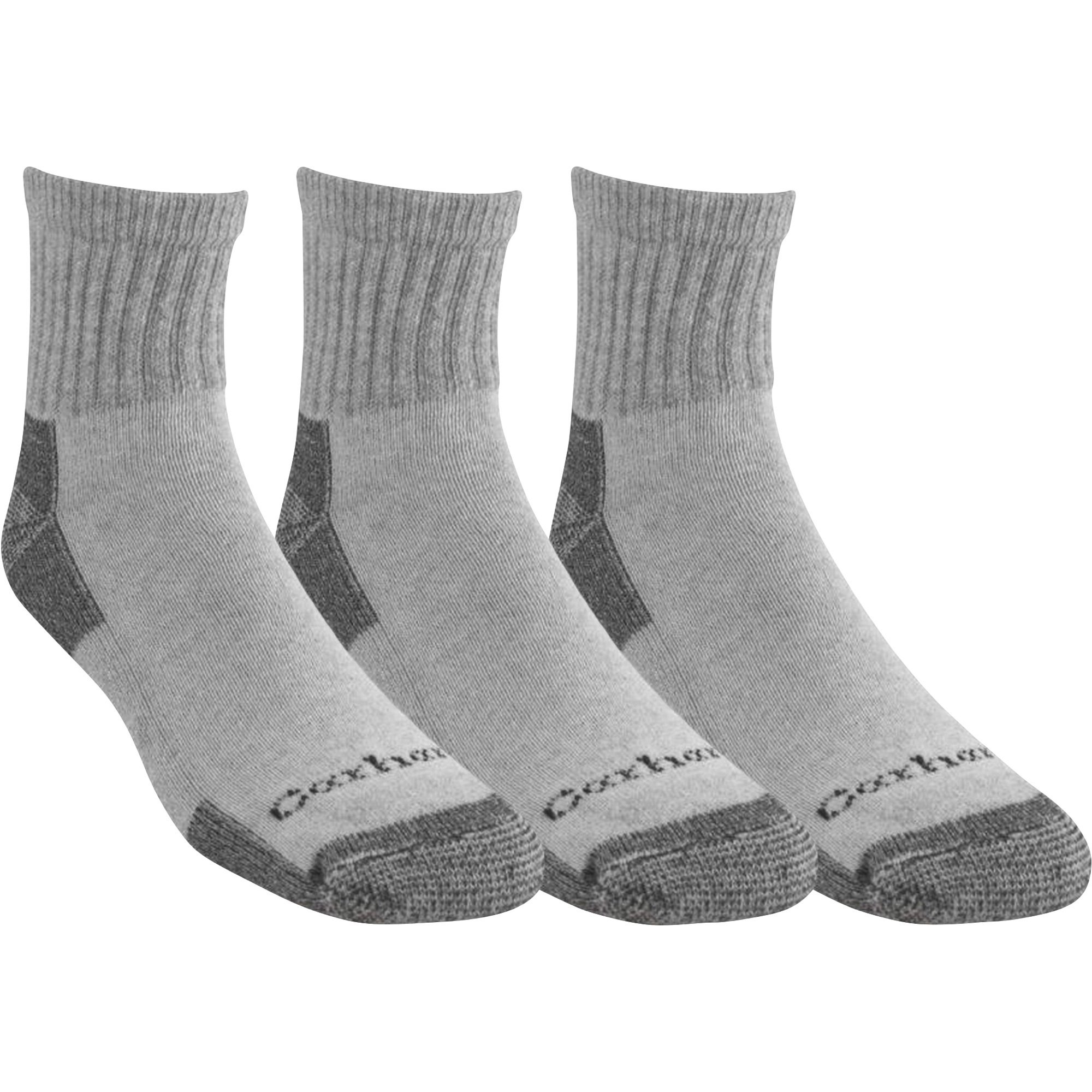 Fruit of the Loom Work Gear Poly/Cotton Crew Socks — 10 Pairs, Black